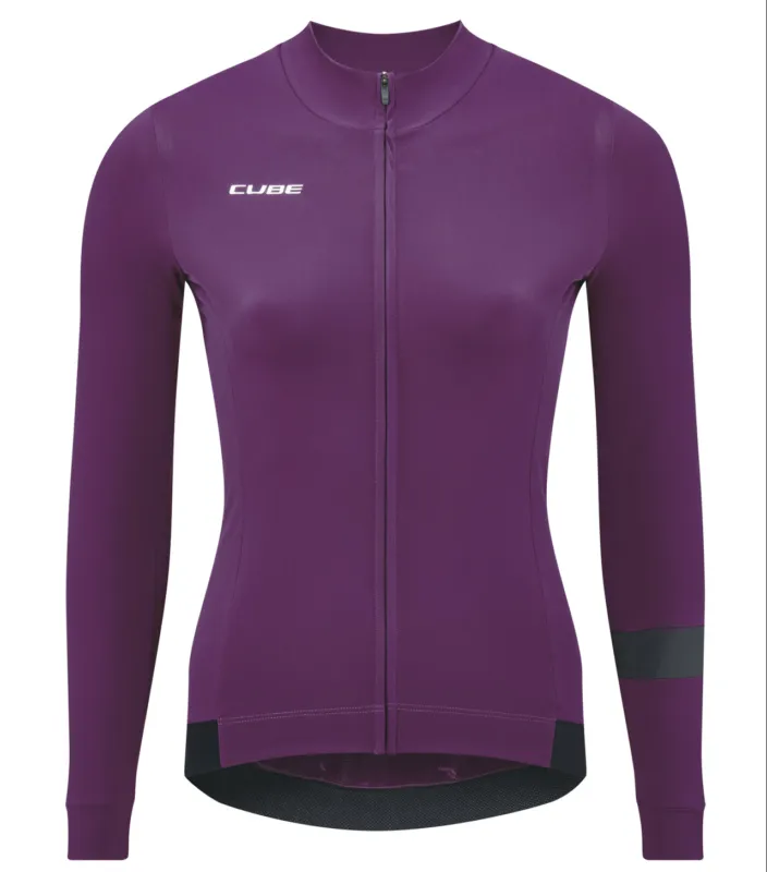TRICOU CICLISM CUBE BLACKLINE WS JERSEY L/S VIOLET Preț redus