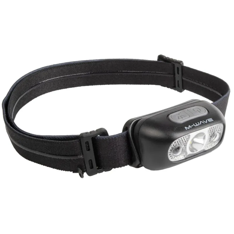 Lanterna Cap M-WAVE HELIOS RUNNER 140 - USB Plată sigură