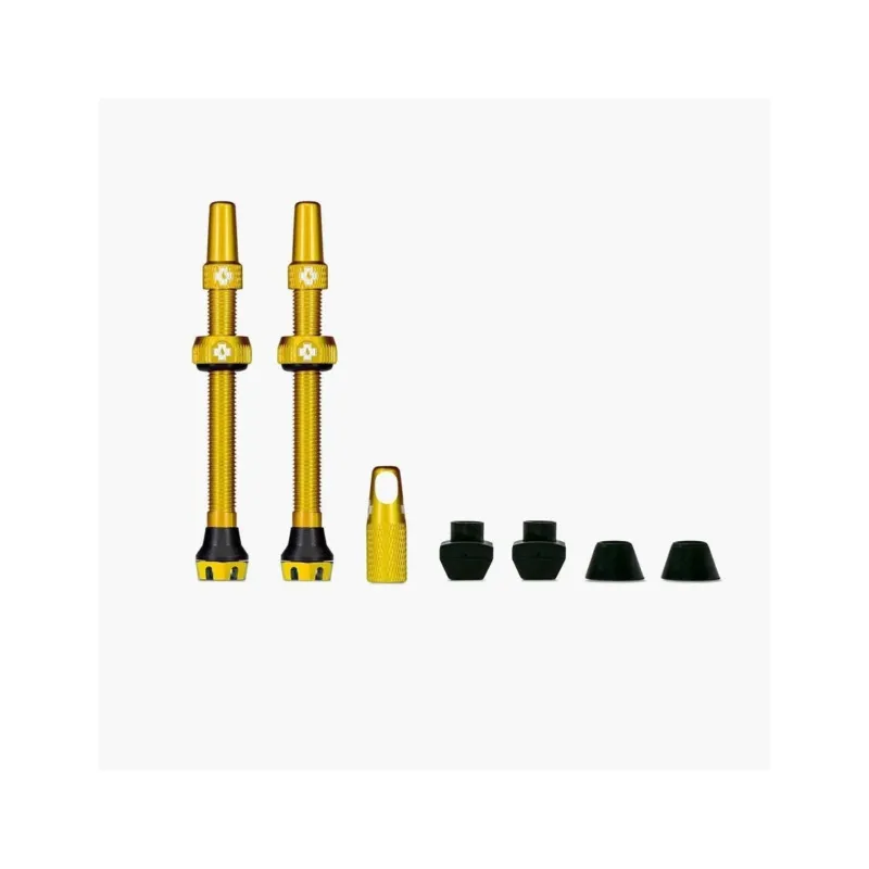 Plată securizată Valve tubeless Muc-Off Tubeless Valves V2 44mm Aurii