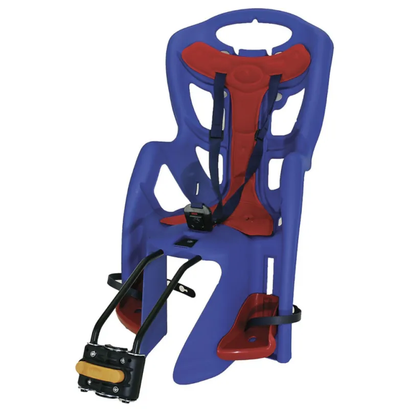 Scaun Bicicleta Spate pentru Copii Prindere pe Cadru BELELLI PEPE STANDARD BLUE "LIGHT B" Cumpărături sigure