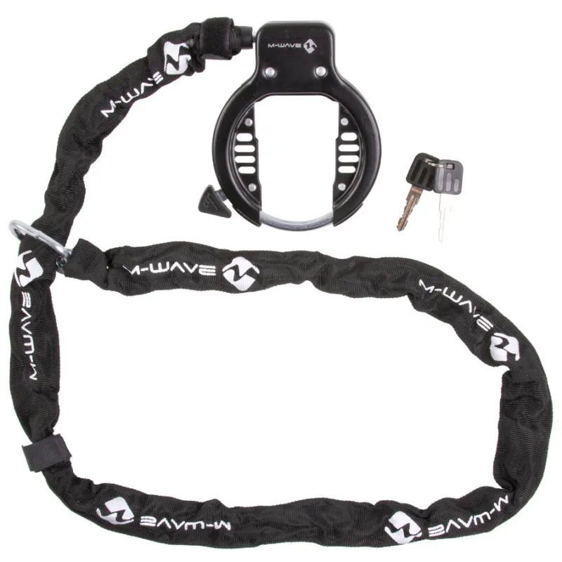 Antifurt Cadru cu Cheie si Lant M-WAVE Ringchain Ofertă exclusivă