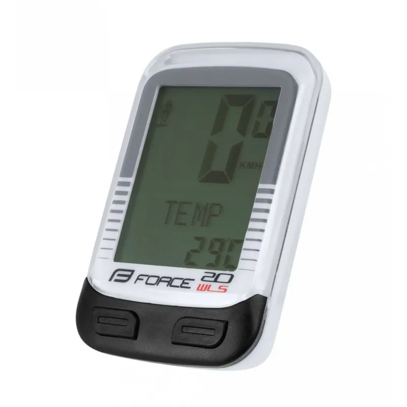 Super ofertă Ciclocomputer Force WLS 20F fara fir alb