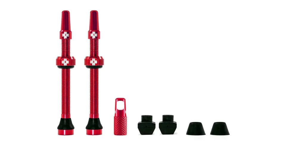 Ofertă exclusivă Valve Tubeless Muc-Off Presta MTB 60mm Rosii