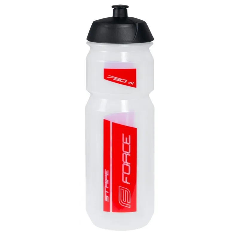 Vezi acum Bidon Force Stripe 0.75l transparent/rosu