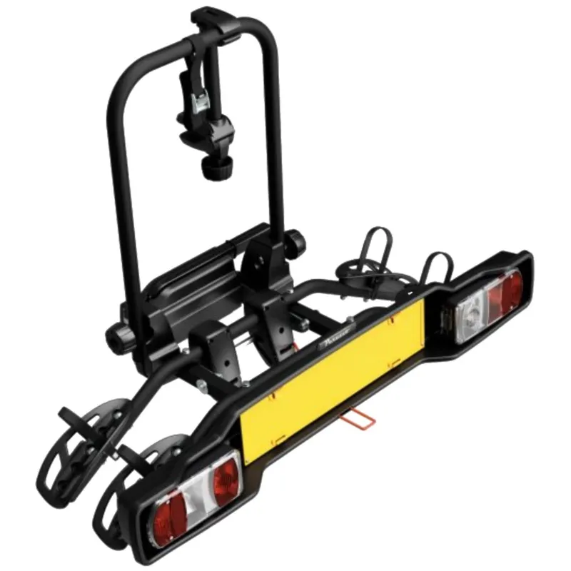 Suport 2 biciclete Peruzzo Parma 706N cu prindere pe carligul de remorcare, Negru Mat Expediere rapidă