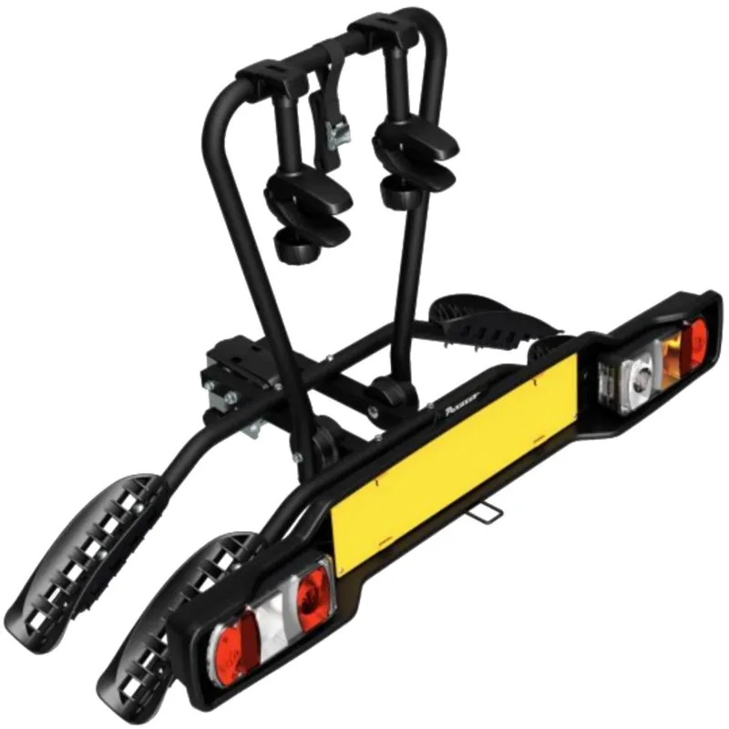 Reducere Suport 2 biciclete Peruzzo Siena 668E compatibil cu biciclete electrice cu prindere pe carligul de remorcare, Negru Mat