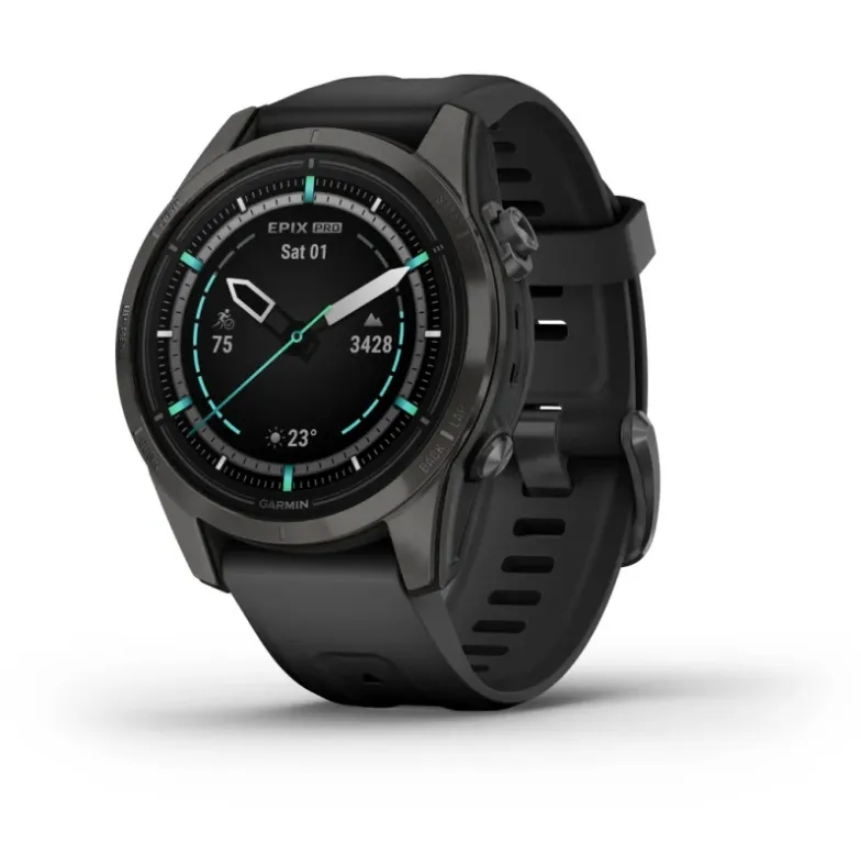 Ceas Garmin epix PRO (Gen 2) - 42mm, Sapphire, Titan DLC Carbon Grey Super ofertă
