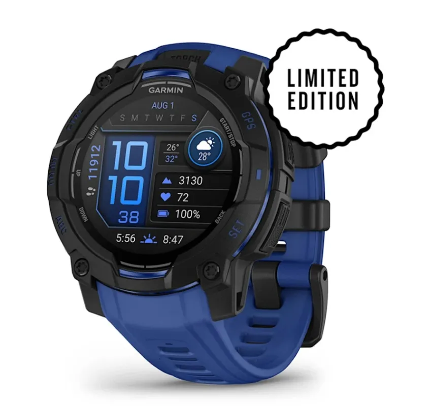 Garmin Instinct® 3 – 45 mm, AMOLED, Albastru Noutate