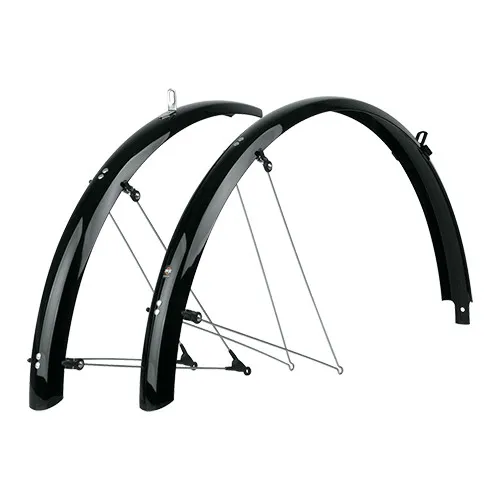 Reducere extra Aparatori bicicleta SKS Bluemels Shiny 53mm 28 - Black | Set