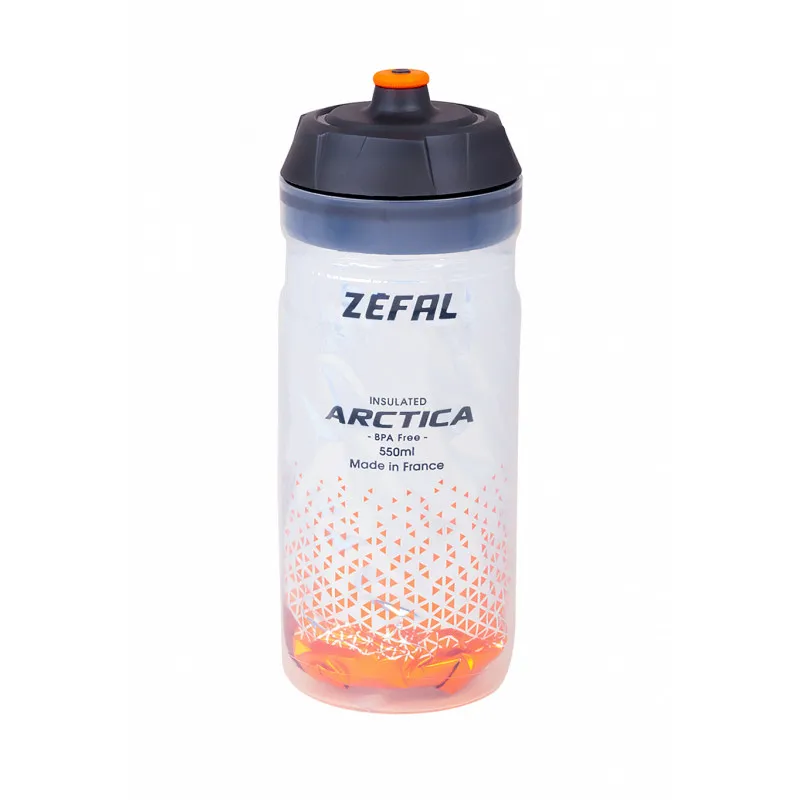 Comandă acum Bidon ZEFAL Arctica 55 Grip-Cap 550ml - Silver/Orange