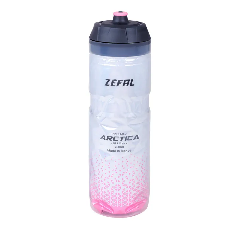 Bidon ZEFAL Arctica 75 Grip-Cap 750ml - Silver/Light Pink Chilipir