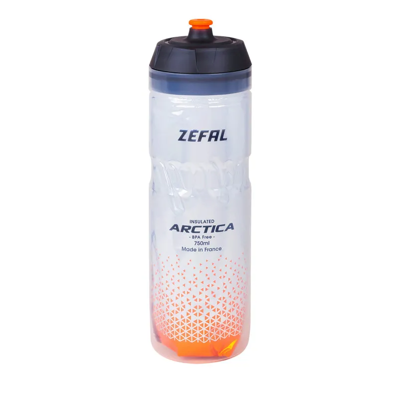 Bidon ZEFAL Arctica 75 Grip-Cap 750ml - Silver/Orange Nu rata