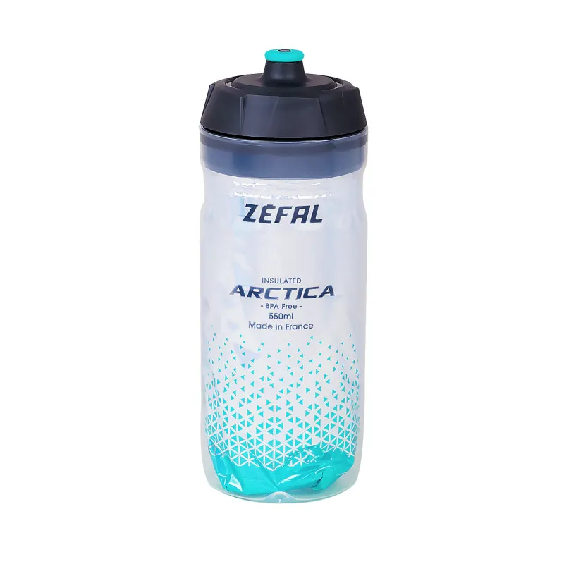 Retur gratuit Bidon ZEFAL Arctica 55 Grip-Cap 550ml - Silver/Caraibean Green