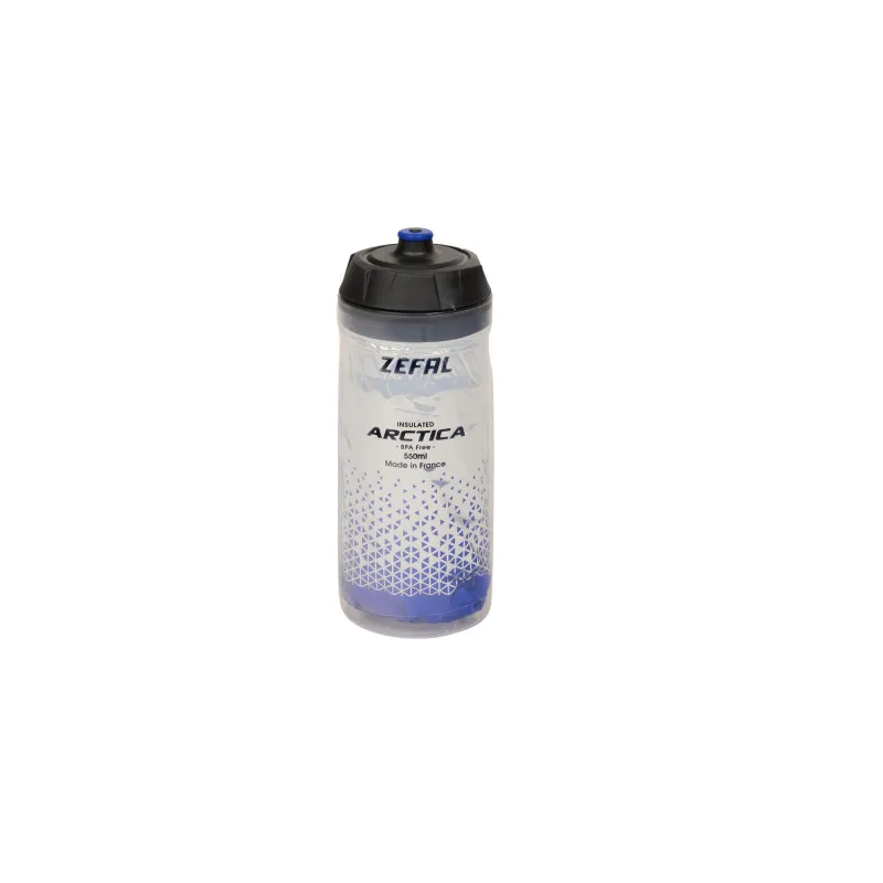 Plată sigură Bidon ZEFAL Arctica 55 Grip-Cap 550ml - Silver/Blue