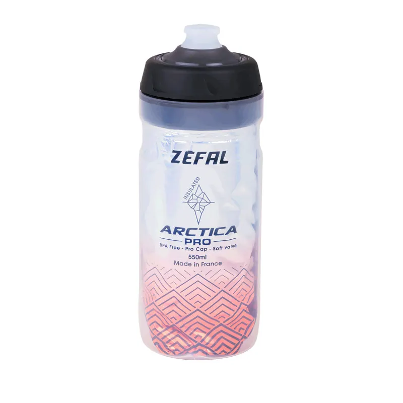 Retur ușor Bidon ZEFAL Arctica Pro 55 Pro-Cap 550ml - Silver/Red