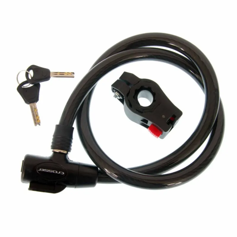 Antifurt Cablu CROSSER CL-823 15mm/90cm - Black Reducere