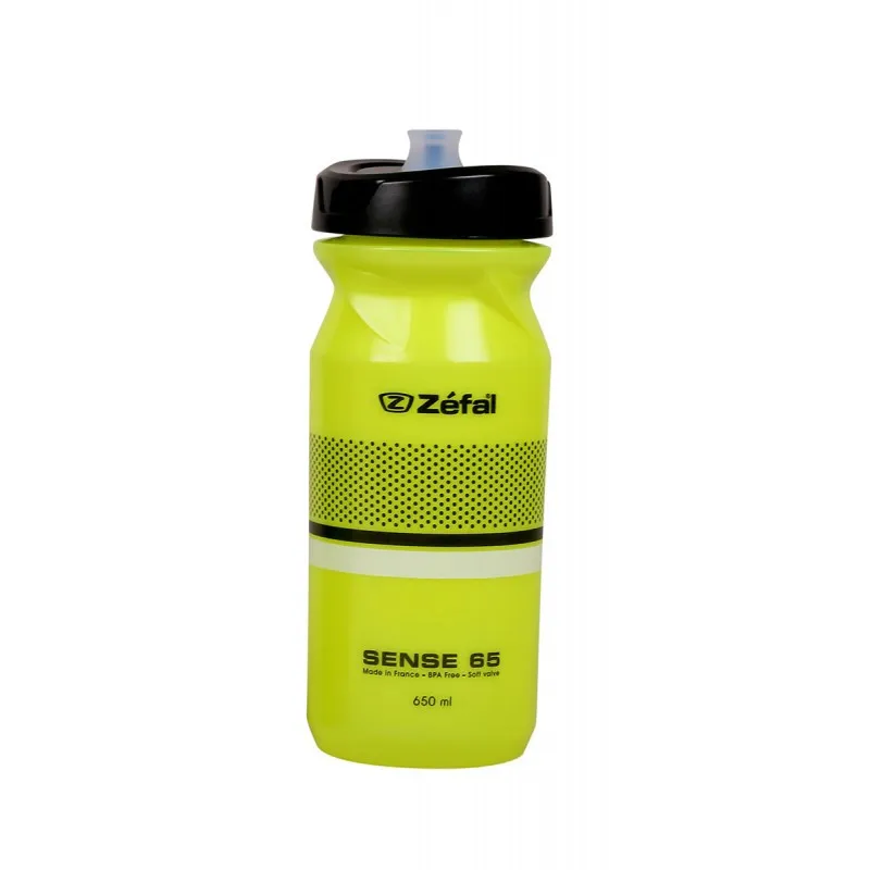 Bidon ZEFAL Sense M65 Soft-Cap 650 ml - Neon Yellow Transport gratuit