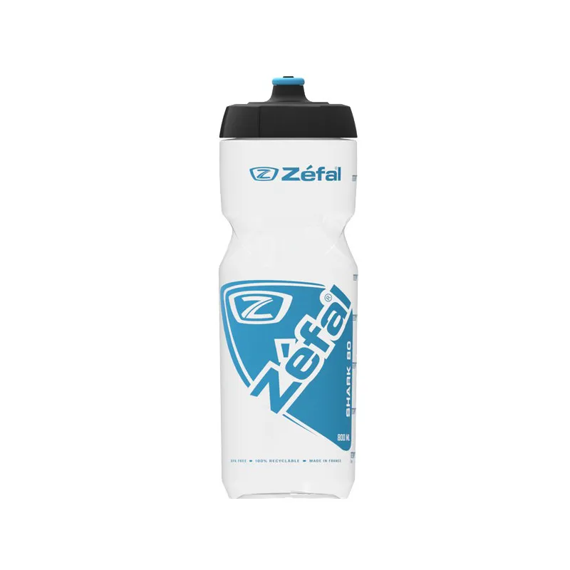 Cumpără online Bidon ZEFAL Shark 80 Grip-Cap 800ml - Transparent/Blue