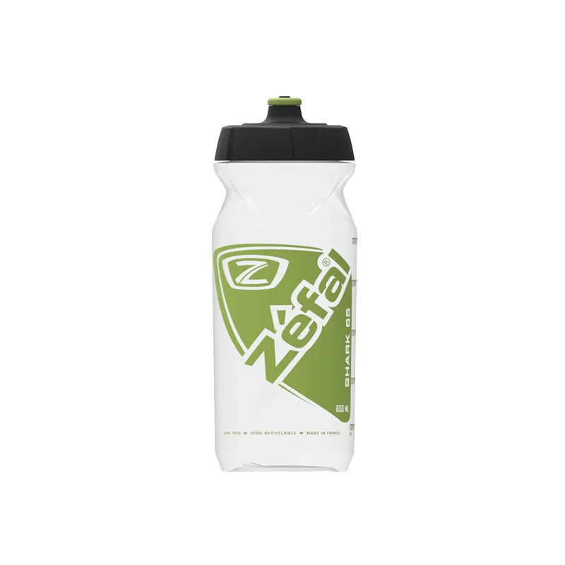 Doar azi Bidon ZEFAL Shark 65 Grip-Cap 650ml - Transparent/Green
