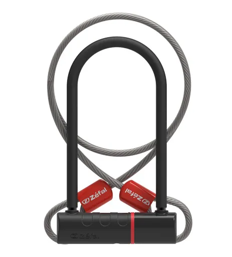 Preț promoțional Antifurt U-Lock ZEFAL K-Traz U11 11mm + Cablu 10mm/120cm - Grey/Black
