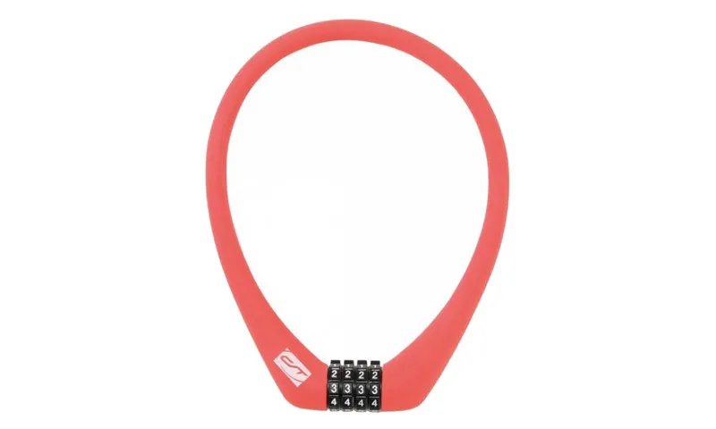 Ofertă specială Antifurt Cablu CONTEC Neoloc Cifru 12mm/55cm - Red