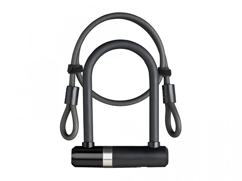 Antifurt U-Lock AXA Newton Pro UL MINI 14mm/150cm + Cablu 8mm/100cm- Black Lichidare de stoc