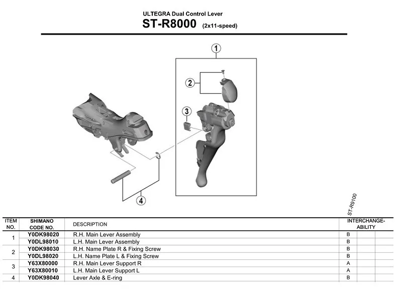 ST-R8000 SHIMANO ULTEGRA CAPAC MANETA STANGA & SURUB Ofertă exclusivă