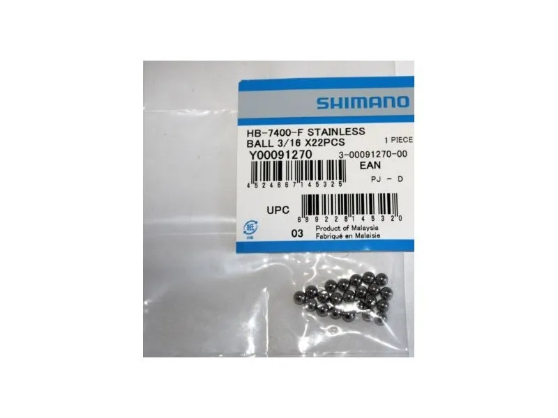 Livrare gratuită BILE SHIMANO HB-7400-F STAINLESS 3/16 22 BUC.