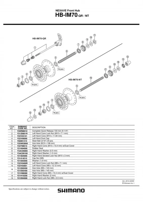 BILE SHIMANO OTEL 1/8" 50 BUC. #000 9111 Expediere rapidă