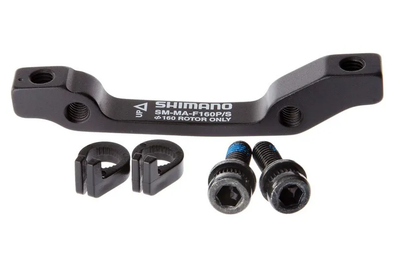 Ofertă limitată ADAPTOR MONTAJ PT. ETRIER FRANA PE DISC SHIMANO SM-MA-F160P/S SURUBURI X 4 STOP RING X 2 STANDARD AMBALAT IND.
