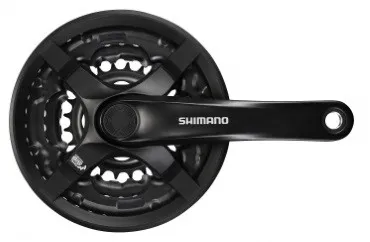ANGRENAJ PEDALIER SHIMANO TOURNEY FC-TY501 48X38X28T BRAT 175MM PT. 6/7/8 VIT. PE SPATE CG SURUBURI DE FIXARE NEGRU AMBALAT IND. Reducere