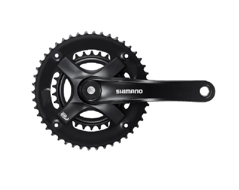 ANGRENAJ PEDALIER SHIMANO TOURNEY FC-TY501-2 46X30T BRAT 170MM PT. 7/8 VIT. PE SPATE FARA CG INCL. SURUBURI DE FIXARE INCOMPATIBIL CHAIN CASE NEGRU AMBALAT IND. Doar azi