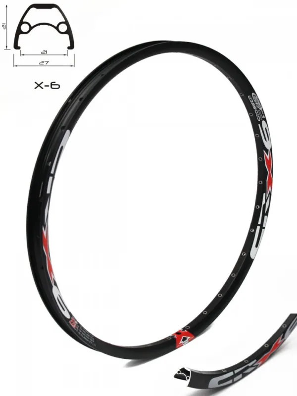 Nu rata Janta CROSSER X6 27.5" 36H - Black | Capsata