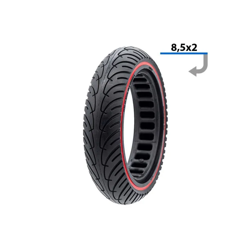 Anvelopa plina trotineta Ultra-Light 8.5x2 Negru/Rosu Mai ieftin