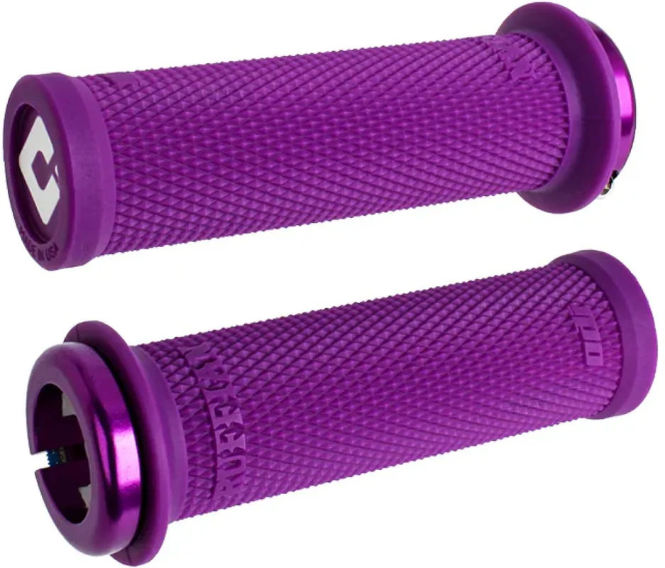 Reducere specială ODI Grips Ruffian Mini V2.1 purple w/ purple clamps 110mm