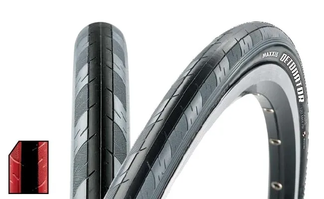Anvelopa 27.5X1.50 Maxxis Detonator black/red 60TPI foldabil Hybrid Nu rata