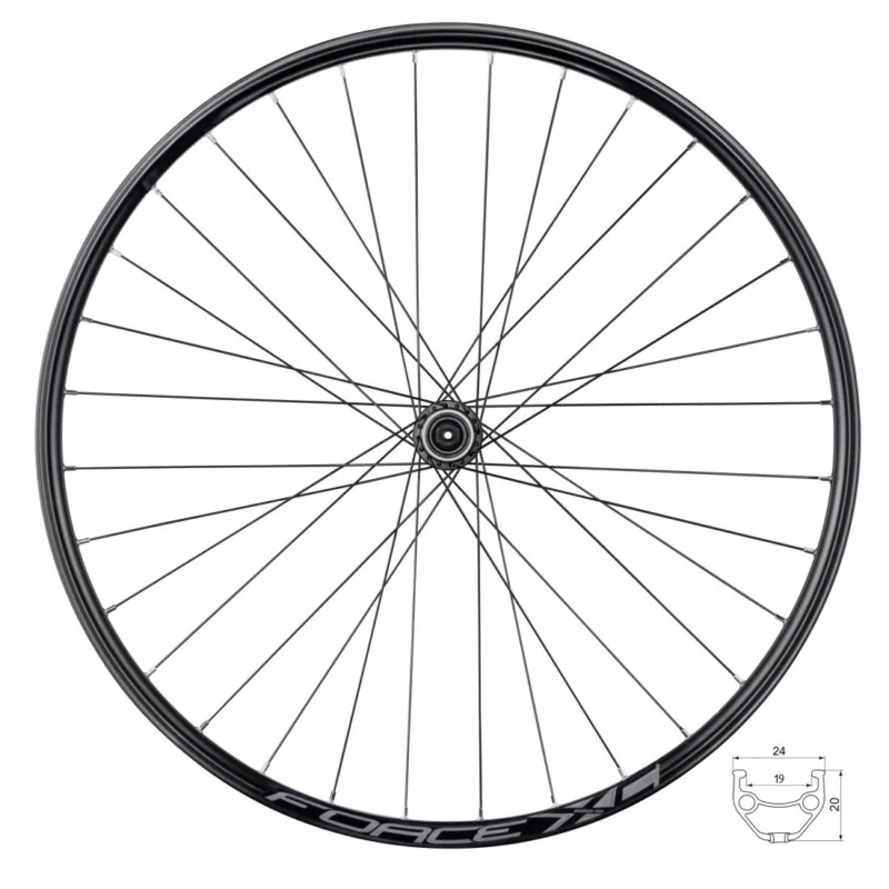 Ieftin Roata fata 28/29 Force XC Disc 622x19 centerlock neagra