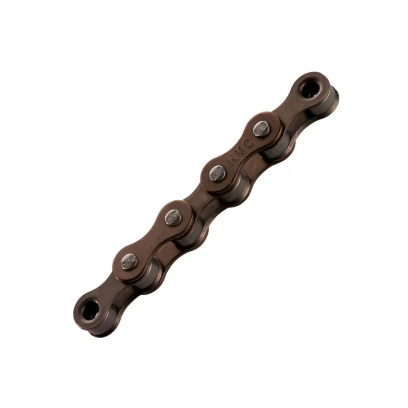 Calitate înaltă Lant KMC S1 Wide Single Speed 112 Zale Maro