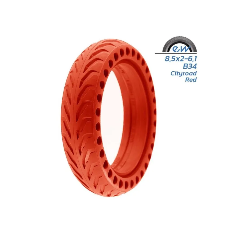 Doar azi Anvelopa plina perforata trotineta 8.5×2 pentru Xiaomi Rosie