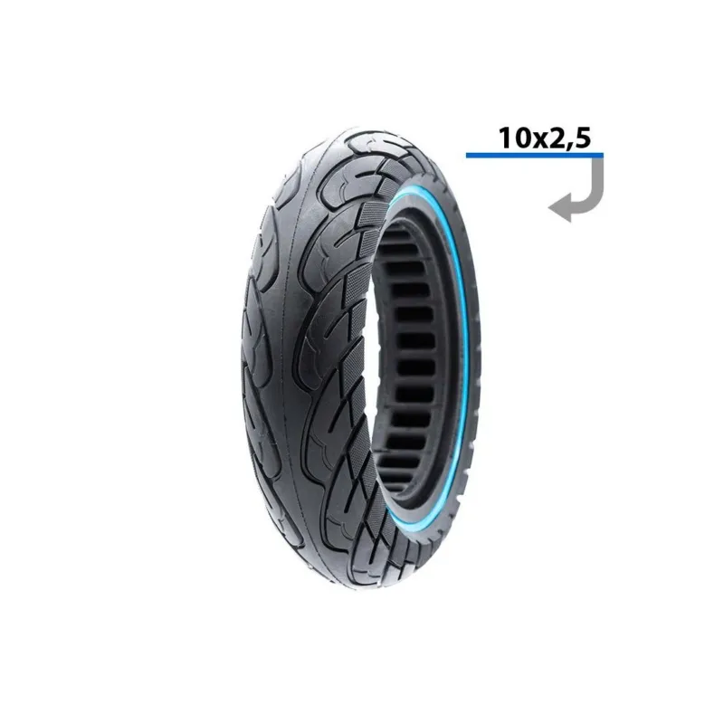 Preț mic Anvelopa plina trotineta Ultra-Light 10x2.5 pentru jante 34mm Negru/Albastru