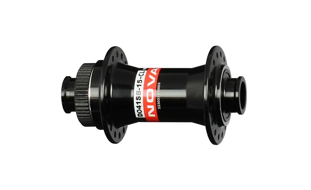 Butuc Fata NOVATEC D041SB-CL 15 x 100 mm Negru, 32H Centerlock Livrare gratuită