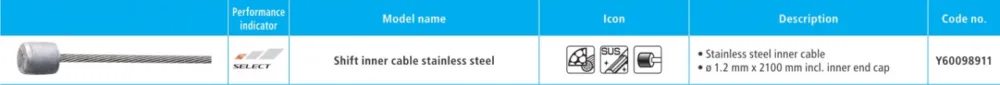 CABLU DE SCHIMBATOR SHIMANO SUS 2100MM CU CAPATA INTERIOR Transport gratuit