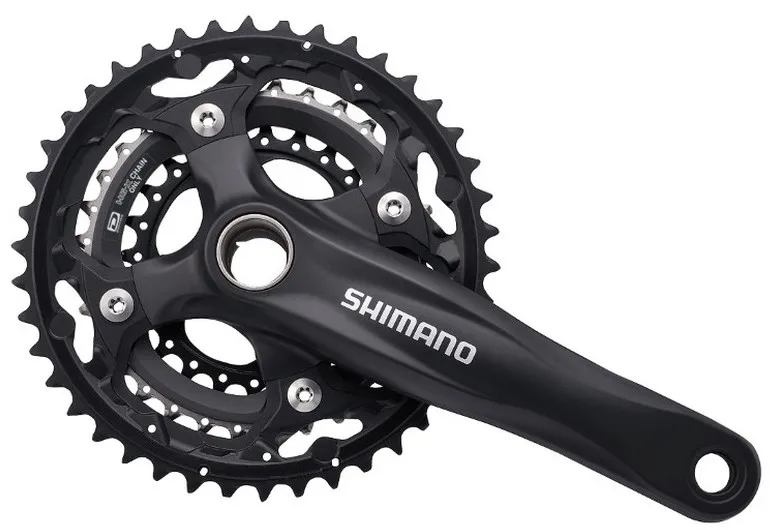 ANGRENAJ PEDALIER SHIMANO FC-M552-L 42X32X24T BRAT 170MM PT. 10 VIT. PE SPATE CONSTRUCTIE 2-PIECE FARA CG INCOMPATIBIL CHAINCASE CU BUTUC PEDALIER NEGRU AMBALAT IND. Retur ușor