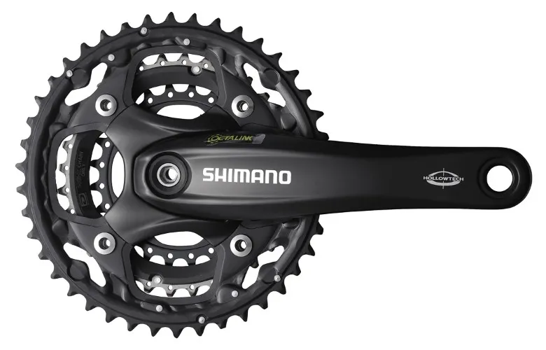 ANGRENAJ PEDALIER SHIMANO DEORE FC-M522-L 42X32X24T BRAT BRAT 175MM PT. 10 VIT. PE SPATE HOLLOWTECH OCTALINK INCOMPATIBIL CHAINCASE FARA CG NEGRU AMBALAT IND. Promoție