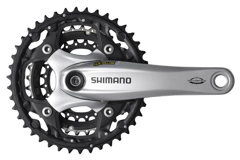 ANGRENAJ PEDALIER SHIMANO FC-M522-L 42X32X24T BRAT 170MM PT. 10 VIT. PE SPATE HOLLOWTECH OCTALINK CU CG INCOMPATIBIL CHAINCASE ARGINTIU AMBALAT IND. Mai ieftin