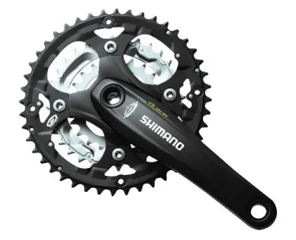 ANGRENAJ PEDALIER SHIMANO DEORE FC-M521-L 48X36X26T BRAT 170MM PT. 9 VIT. PE SPATE HOLLOWTECH OCTALINK FARA CG COMPATIBIL CHAINCASE NEGRU AMBALAT IND. Premium