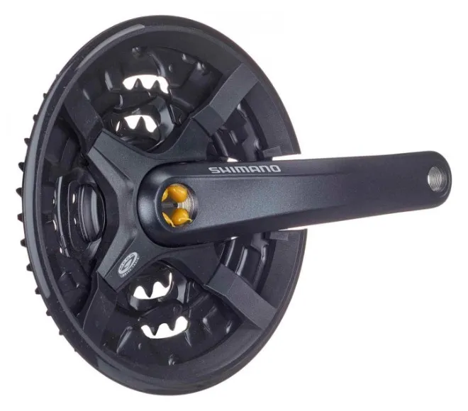 ANGRENAJ PEDALIER SHIMANO ALTUS FC-M351 44X32X22T BRAT BRAT 170MM PT. 9 VIT. PE SPATE CG COMPATIBIL CHAINCASE INCL. SURUBURI DE FIXARE NEGRU SHIMANO LOGO AMBALAT IND. Nu rata