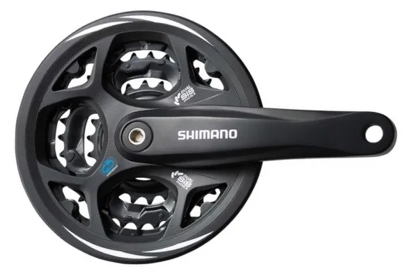 ANGRENAJ PEDALIER SHIMANO ALTUS FC-M311-L 42X32X22T BRAT BRAT 175MM PT. 7/8 VIT. PE SPATE PT. LANT HG CU CG COMPATIBIL CHAINCASE NEGRU AMBALAT IND. Noutate