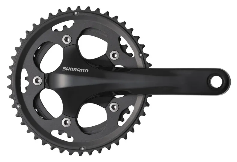 ANGRENAJ PEDALIER SHIMANO FC-CX50 46X36T BRAT 170MM PT. 10 VIT. PE SPATE 2-PCS FC PT. CYCLOCROSS FARA BUTUC PEDALIER NEGRU AMBALAT IND. Nu rata