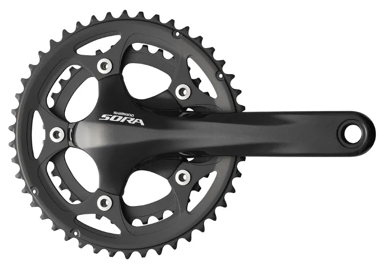 ANGRENAJ PEDALIER SHIMANO SORA FC-3550 46X34T BRAT 170MM PT. 9 VIT. PE SPATE HOLLOWTECH 2 SOLID CRANK FARA CG FARA BUTUC PEDALIER AMBALAT IND. Preț redus